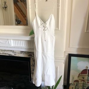 NWOT C/MEO textured midi dress
